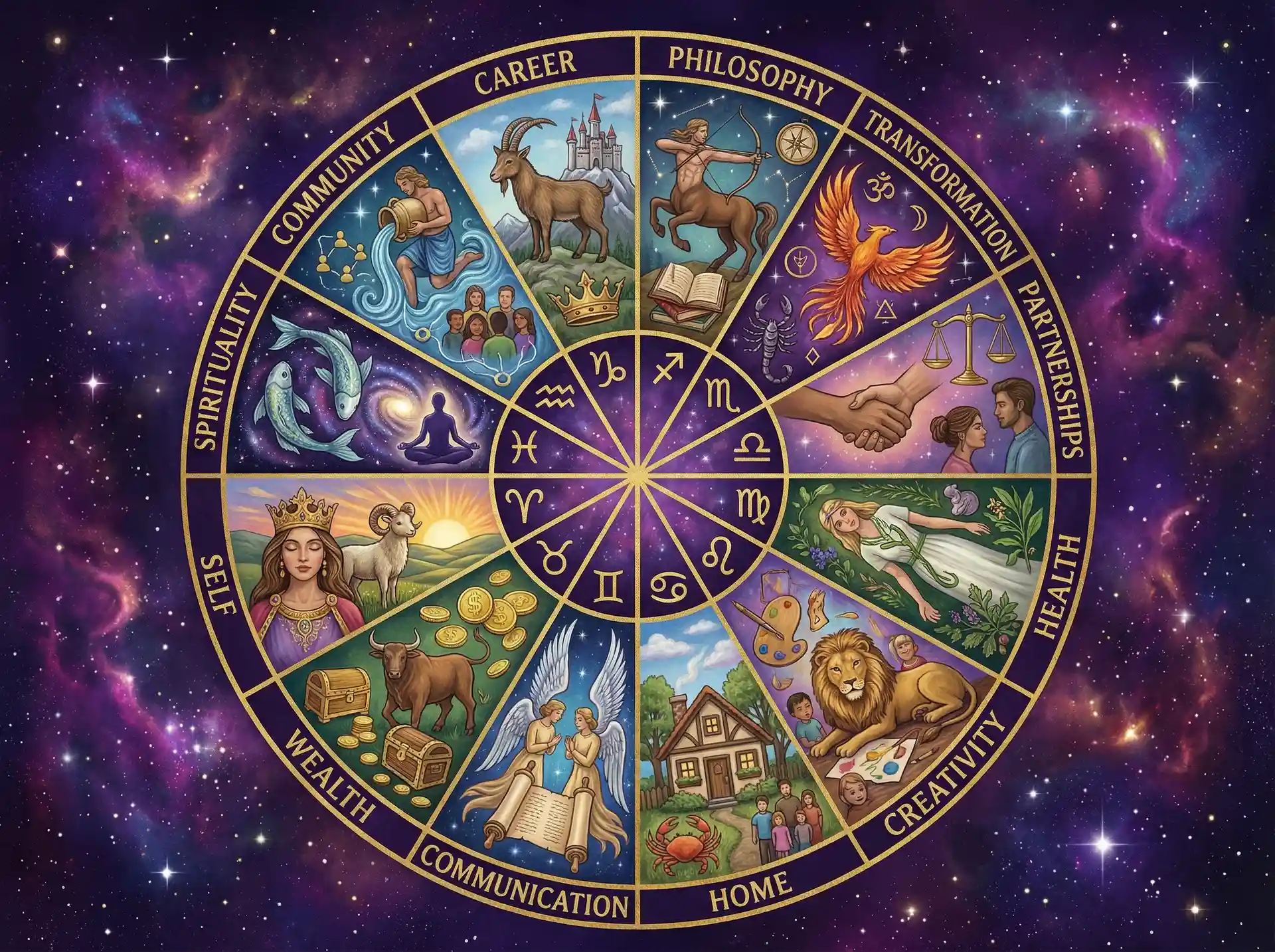 十二宫位解析 - 嫩草研究所 | 占星学知识